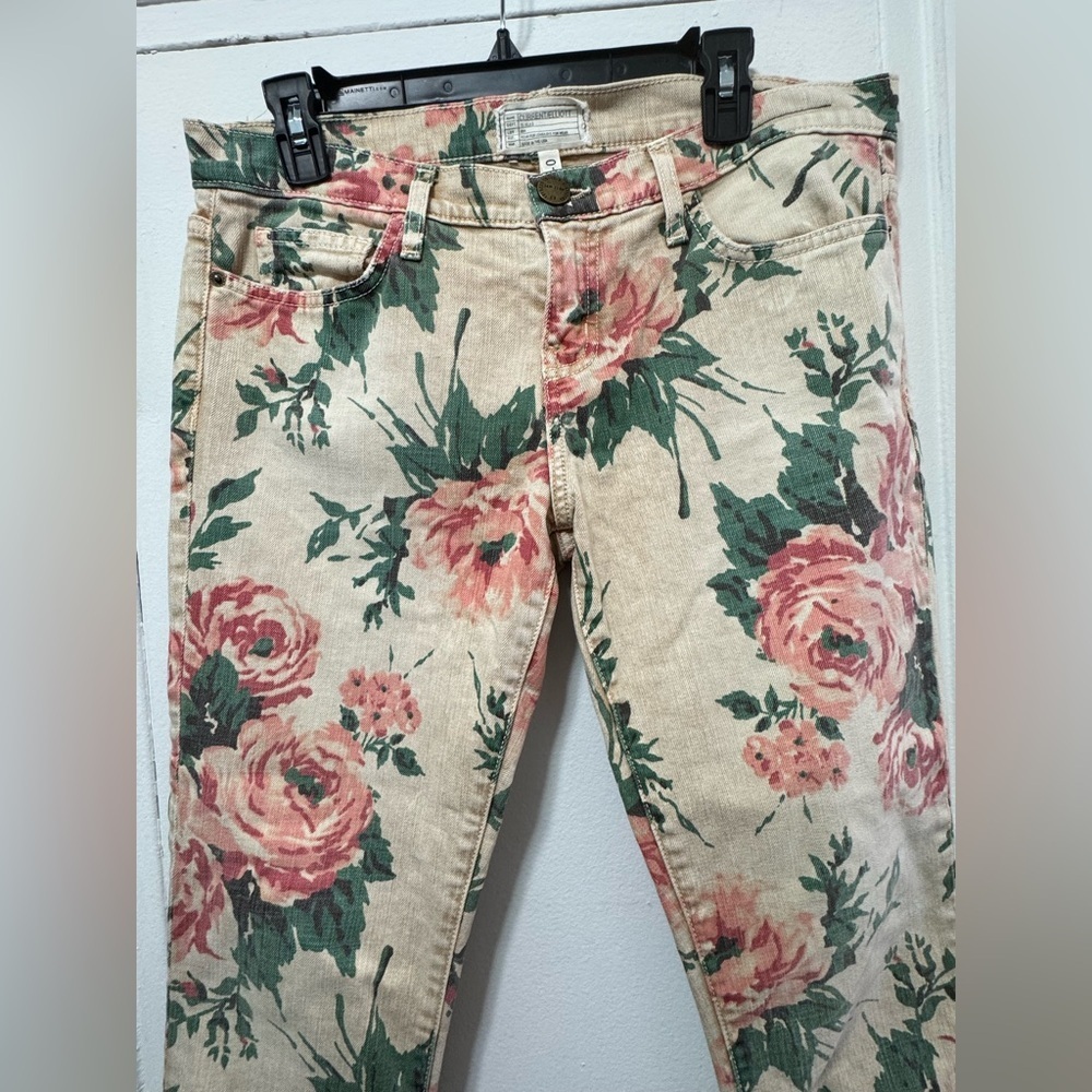 CURRENT/ELLIOTT HAYSTACK FLORAL THE STILETTO SKINNY ANKLE JEANS US 29 - Picture 2 of 4